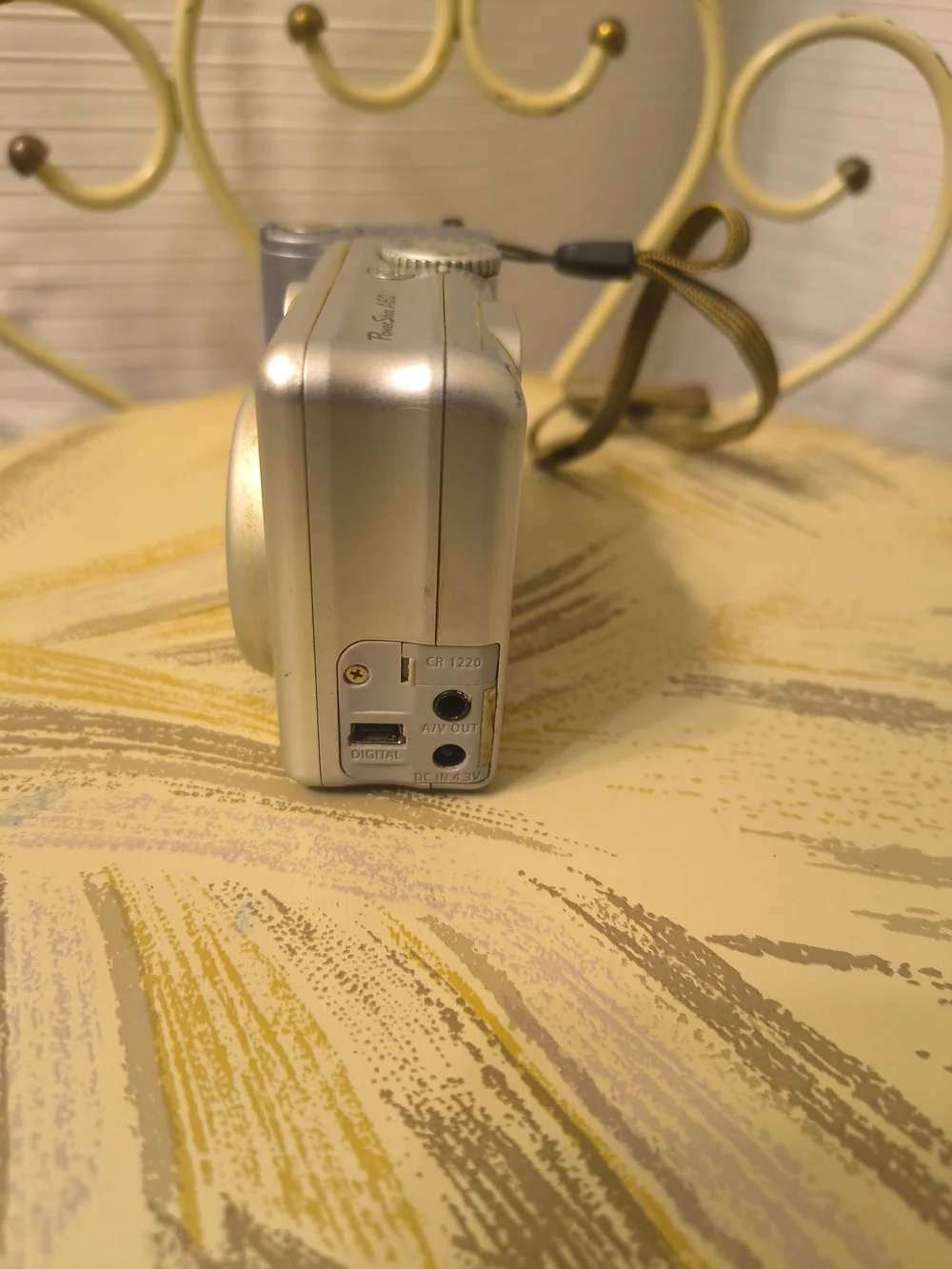 Canon Silver Digital Camera with Wrist Strap For Parts Only